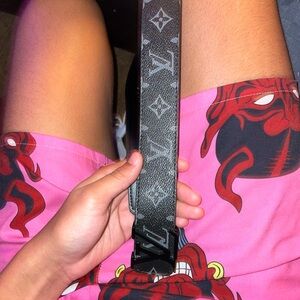 Louis Vuitton Black Leather Belt